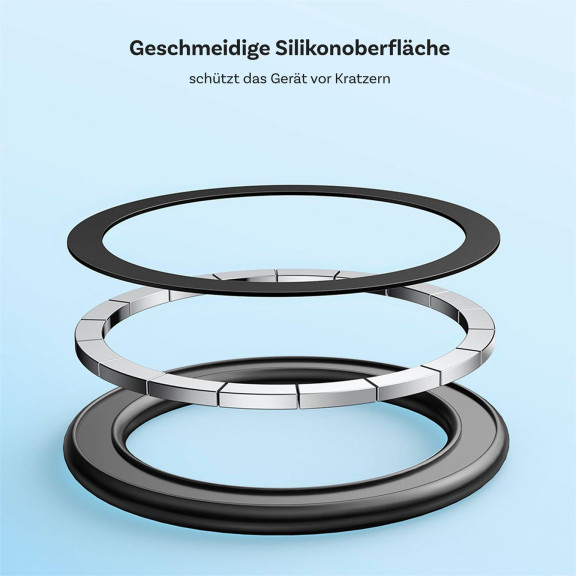 Joyroom anklebbarer Magnetring – Magnetische Halterung für Smartphones und andere Geräte, 3M-Kleber – 2 Stück – Weiteres Produktbild 2