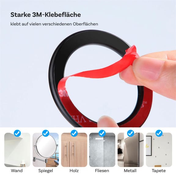 Joyroom anklebbarer Magnetring – Magnetische Halterung für Smartphones und andere Geräte, 3M-Kleber – 2 Stück – Weiteres Produktbild 3 Joyroom anklebbarer Magnetring – Magnetische Halterung für Smartphones und andere Geräte, 3M-Kleber – 2 Stück – Weiteres Produktbild 3