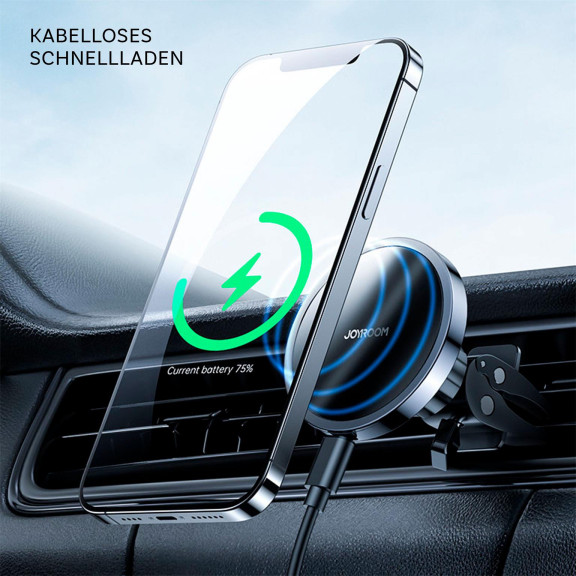 Joyroom Magnetischer Autohalter Qi Charger 15W – Wireless Car Docking Station für iPhone 1-16, JR-ZS240 – Weiteres Produktbild 2