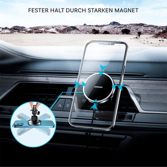 Joyroom Magnetischer Autohalter Qi Charger 15W – Wireless Car Docking Station für iPhone 1-16, JR-ZS240 – Weiteres Produktbild 3 Joyroom Magnetischer Autohalter Qi Charger 15W – Wireless Car Docking Station für iPhone 1-16, JR-ZS240 – Weiteres Produktbild 3