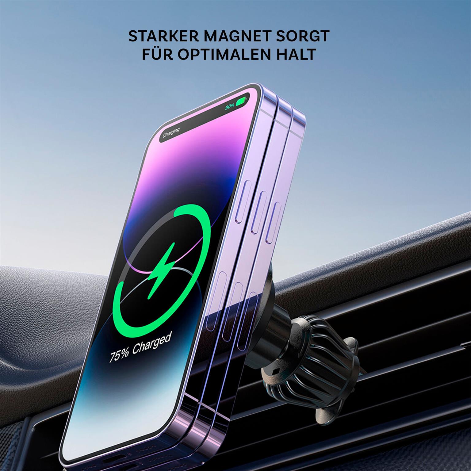 Joyroom Magnetischer Autohalter Qi Charger 15W – Wireless Car Docking Station für iPhone 1-16, JR-ZS240 Pro – Weiteres Produktbild 3