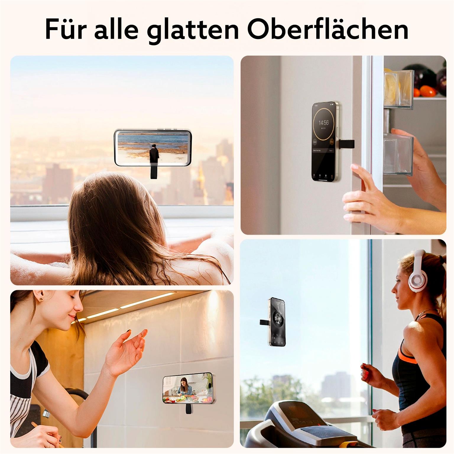 Joyroom magnetischer Telefonhalter mit Saugnäpfen – Magnetische Handyhalterung Glas Silikonband MagSafe – Weiteres Produktbild 4