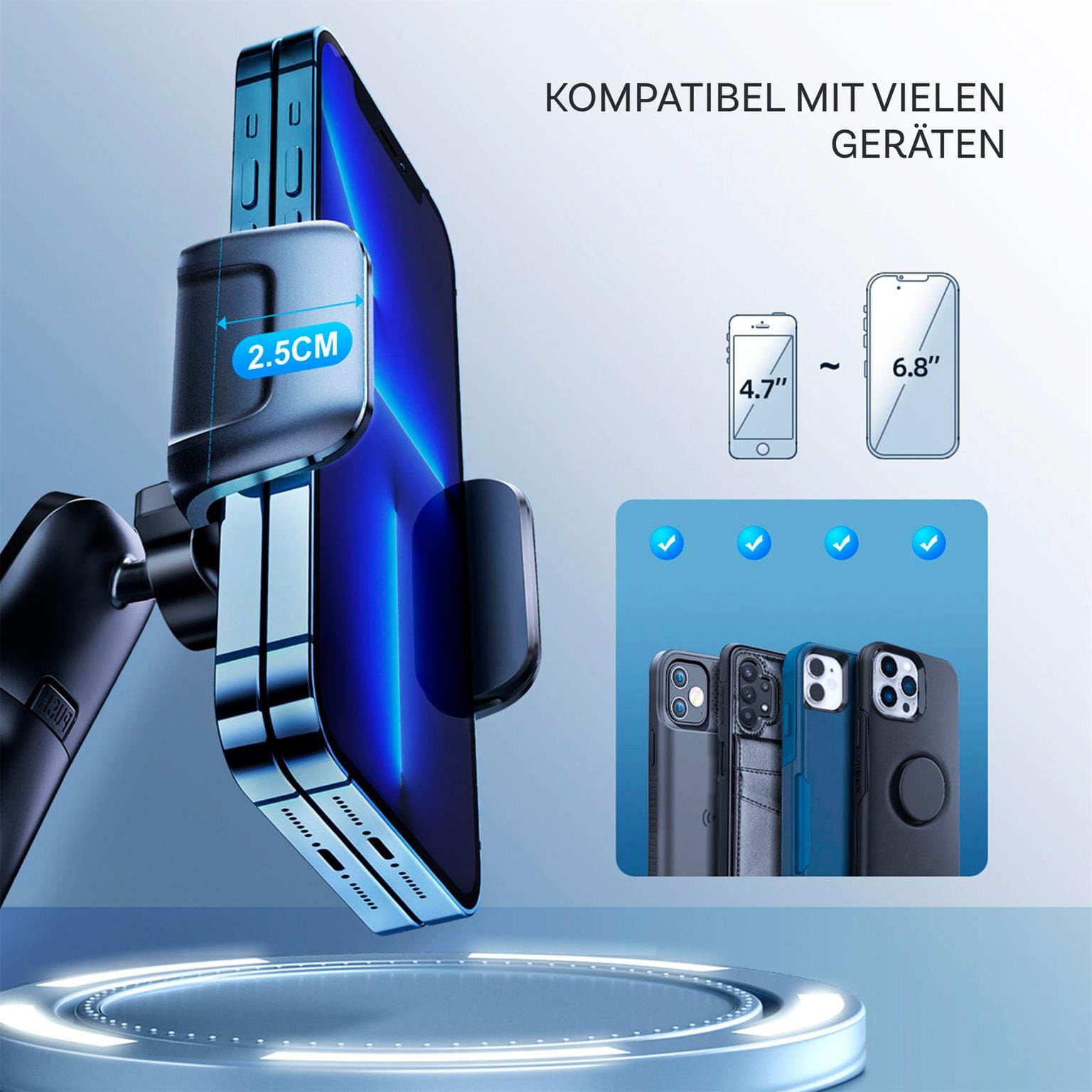 Joyroom Mechanische Autohalterung – Handyhalter Auto, Smartphone Halterung Auto, Armaturenbrett Handy Halter – Weiteres Produktbild 6 Joyroom Mechanische Autohalterung – Handyhalter Auto, Smartphone Halterung Auto, Armaturenbrett Handy Halter – Weiteres Produktbild 6