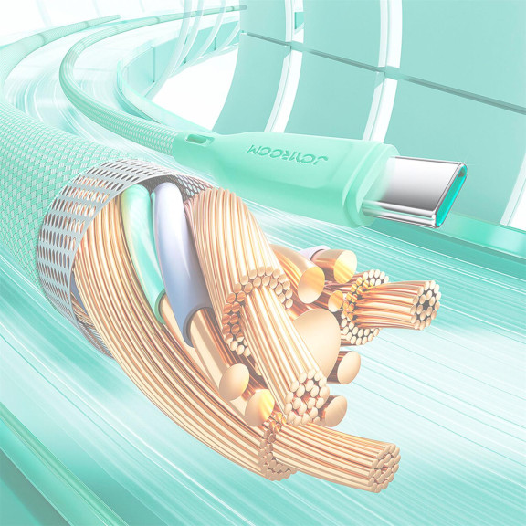 Joyroom Ladekabel – USB-A auf USB-C für Smartphones und andere Geräte, Multi-Color Serie, 100W, Länge 1 m – Weiteres Produktbild 5