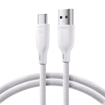 Joyroom Ladekabel – USB-A auf USB-C für Smartphones und andere Geräte, Multi-Color Serie, 100W, Länge 1 m – Weiß Joyroom Ladekabel – USB-A auf USB-C für Smartphones und andere Geräte, Multi-Color Serie, 100W, Länge 1 m – Weiß