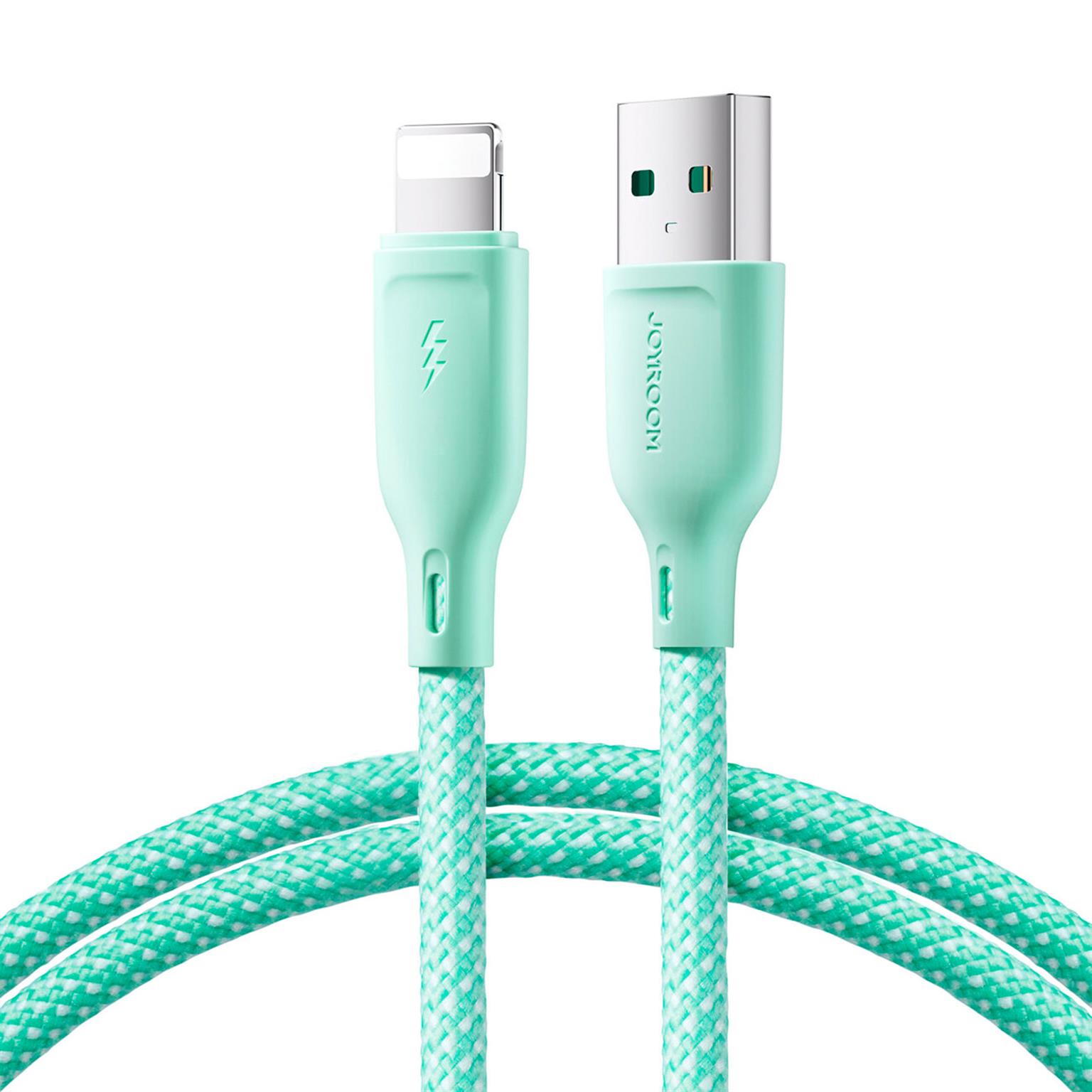 Joyroom Ladekabel – USB-A auf Lightning für iPhone 5 - 14 und iPad Modelle, Multi-Color Serie, 100W, Länge 1 m – undefined