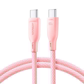 Joyroom Ladekabel – USB-C auf USB-C für Smartphones und andere Geräte, Multi-Color Serie, 60W, Länge 1 m – Rosa Joyroom Ladekabel – USB-C auf USB-C für Smartphones und andere Geräte, Multi-Color Serie, 60W, Länge 1 m – Rosa