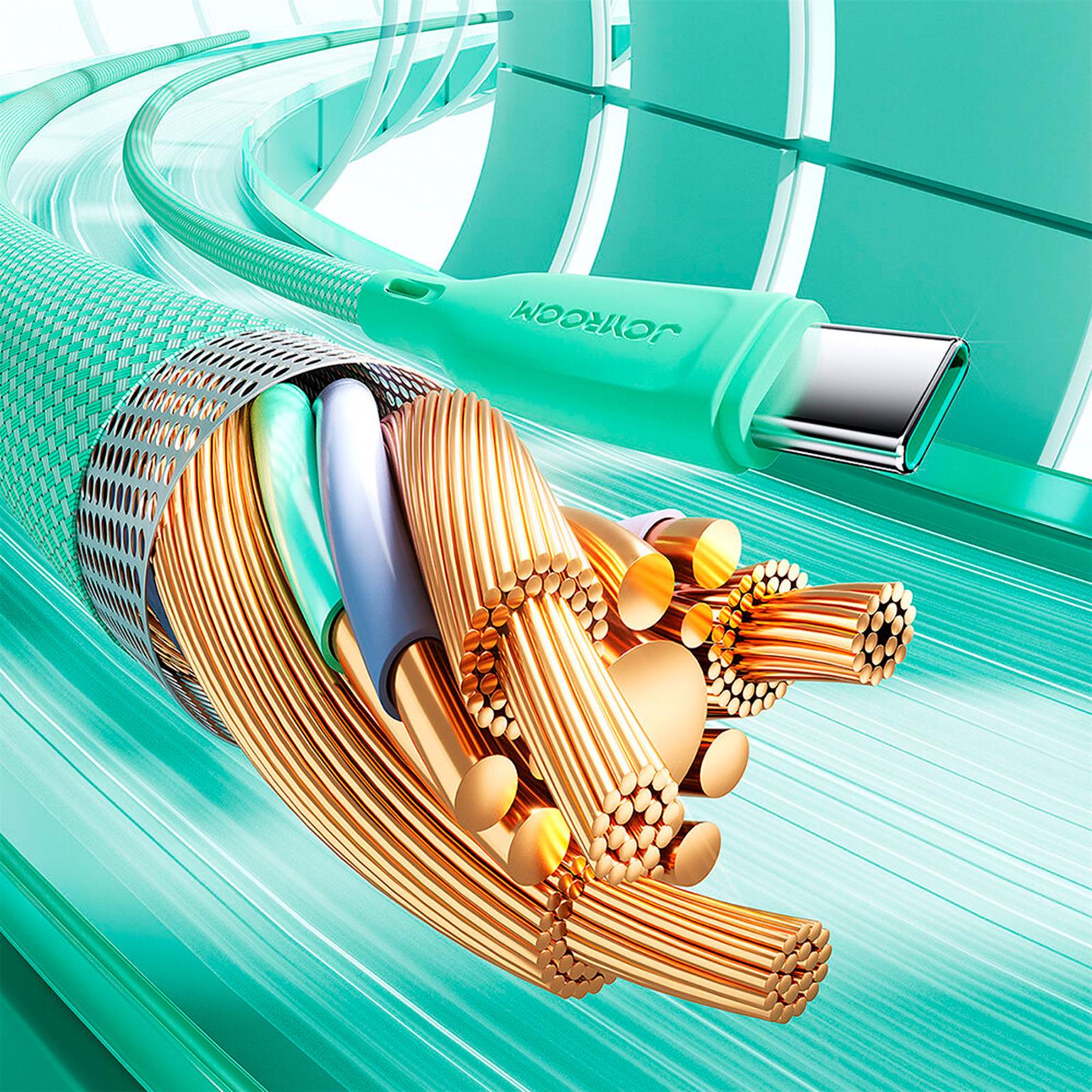 Joyroom Ladekabel – USB-C auf USB-C für Smartphones und andere Geräte, Multi-Color Serie, 60W, Länge 1 m – Weiteres Produktbild 7 Joyroom Ladekabel – USB-C auf USB-C für Smartphones und andere Geräte, Multi-Color Serie, 60W, Länge 1 m – Weiteres Produktbild 7