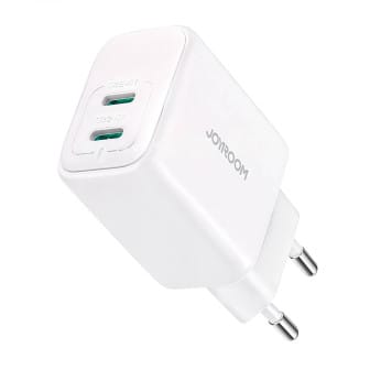 JOYROOM JR-TCF12 USB C Ladegerät – USB C Netzladegerät 2 Ports Schnellladegerät USB C für mehrere Geräte – Weiß JOYROOM JR-TCF12 USB C Ladegerät – USB C Netzladegerät 2 Ports Schnellladegerät USB C für mehrere Geräte – Weiß