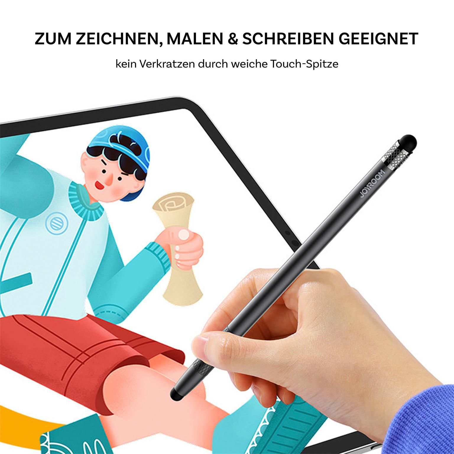 Joyroom Passiver Stylus für Tablet und Smartphone – Stylus Pen, Stift für Touchscreen, austauschbare Spitze – Weiteres Produktbild 2 Joyroom Passiver Stylus für Tablet und Smartphone – Stylus Pen, Stift für Touchscreen, austauschbare Spitze – Weiteres Produktbild 2