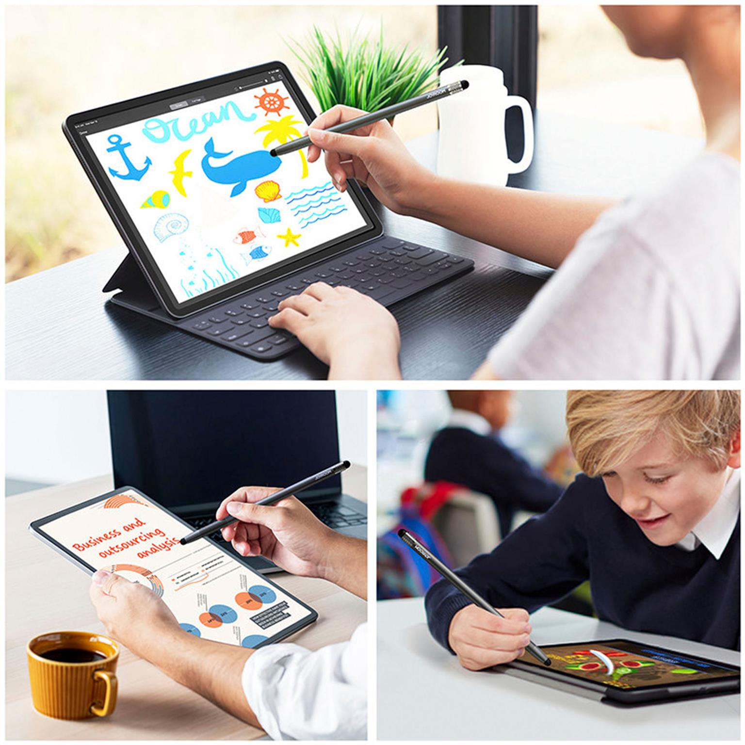 Joyroom Passiver Stylus für Tablet und Smartphone – Stylus Pen, Stift für Touchscreen, austauschbare Spitze – Weiteres Produktbild 4