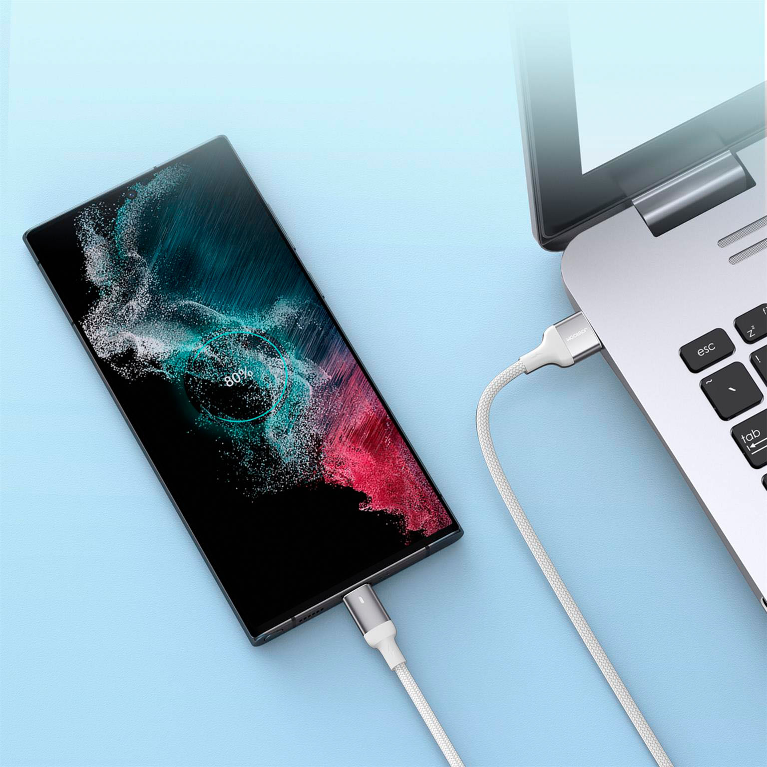Joyroom Schnellladekabel USB-C 3A – 3 Meter High-Speed Datentransfer, robust und langlebig – Weiteres Produktbild 5