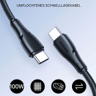 Joyroom Ladekabel – USB-C auf USB-C für Smartphones, Schnellladekabel Surpass Serie, Nylon, Länge 0,25 m – Produktbild 2