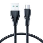 Joyroom Ladekabel – USB-A auf Micro-USB für Smartphones, Schnellladekabel Surpass Serie, Nylon, Länge 0,25 m – Weiteres Produktbild 1