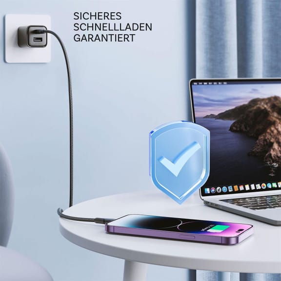 Joyroom Ladekabel – USB C auf Lightning für iPhone und iPad, Schnellladekabel Surpass Serie, Nylon, Länge 1,2 m – Weiteres Produktbild 5 Joyroom Ladekabel – USB C auf Lightning für iPhone und iPad, Schnellladekabel Surpass Serie, Nylon, Länge 1,2 m – Weiteres Produktbild 5