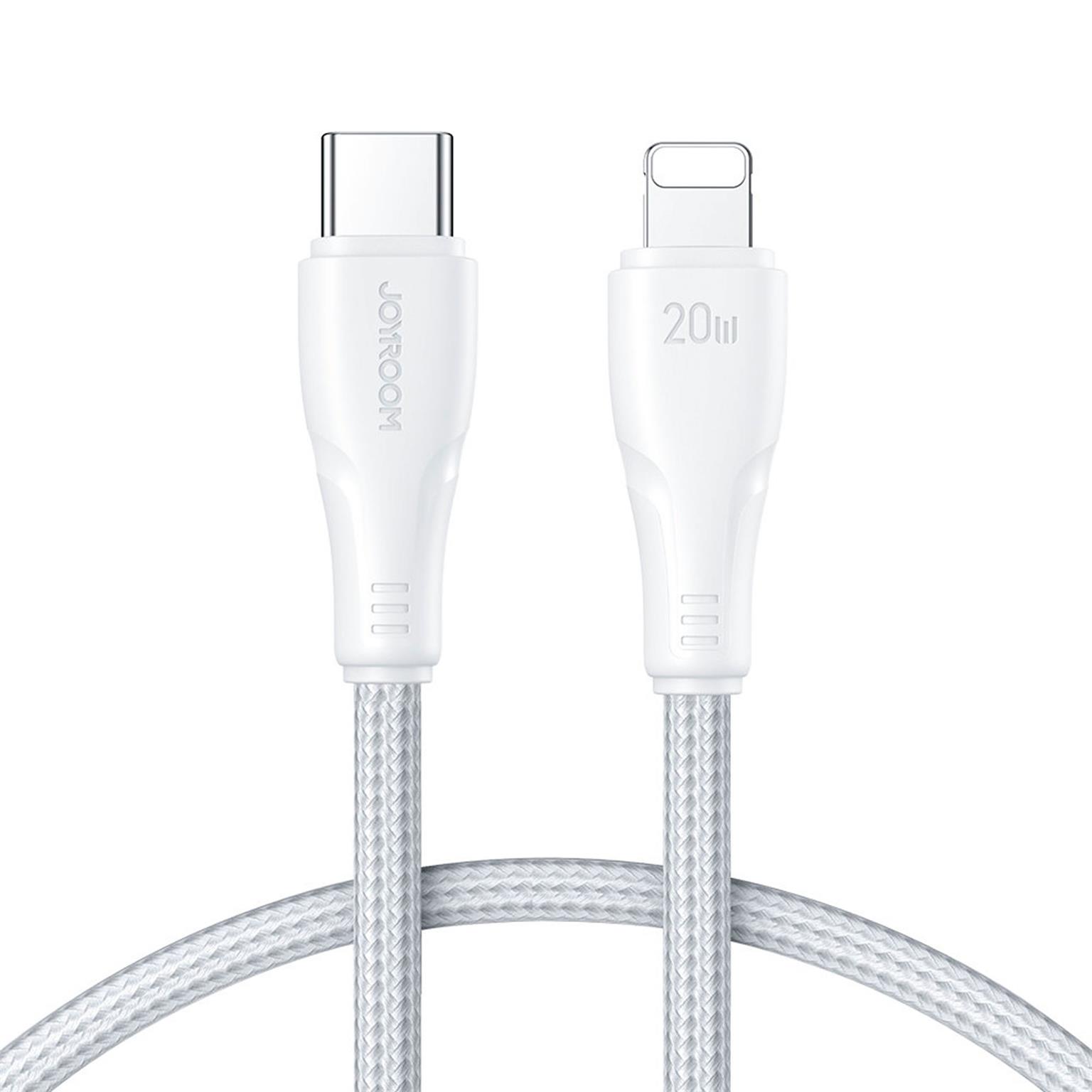 Joyroom Ladekabel – USB C auf Lightning für iPhone und iPad, Schnellladekabel Surpass Serie, Nylon, Länge 1,2 m – Weiteres Produktbild 1 Joyroom Ladekabel – USB C auf Lightning für iPhone und iPad, Schnellladekabel Surpass Serie, Nylon, Länge 1,2 m – Weiteres Produktbild 1