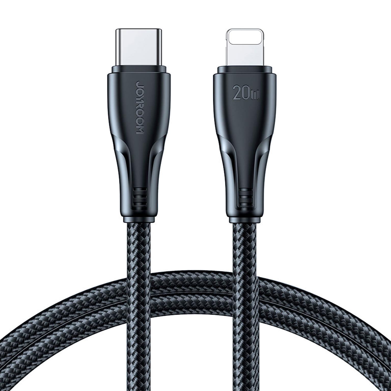 Joyroom Ladekabel – USB C auf Lightning für iPhone und iPad, Schnellladekabel Surpass Serie, Nylon, Länge 2 m – Weiteres Produktbild 1 Joyroom Ladekabel – USB C auf Lightning für iPhone und iPad, Schnellladekabel Surpass Serie, Nylon, Länge 2 m – Weiteres Produktbild 1