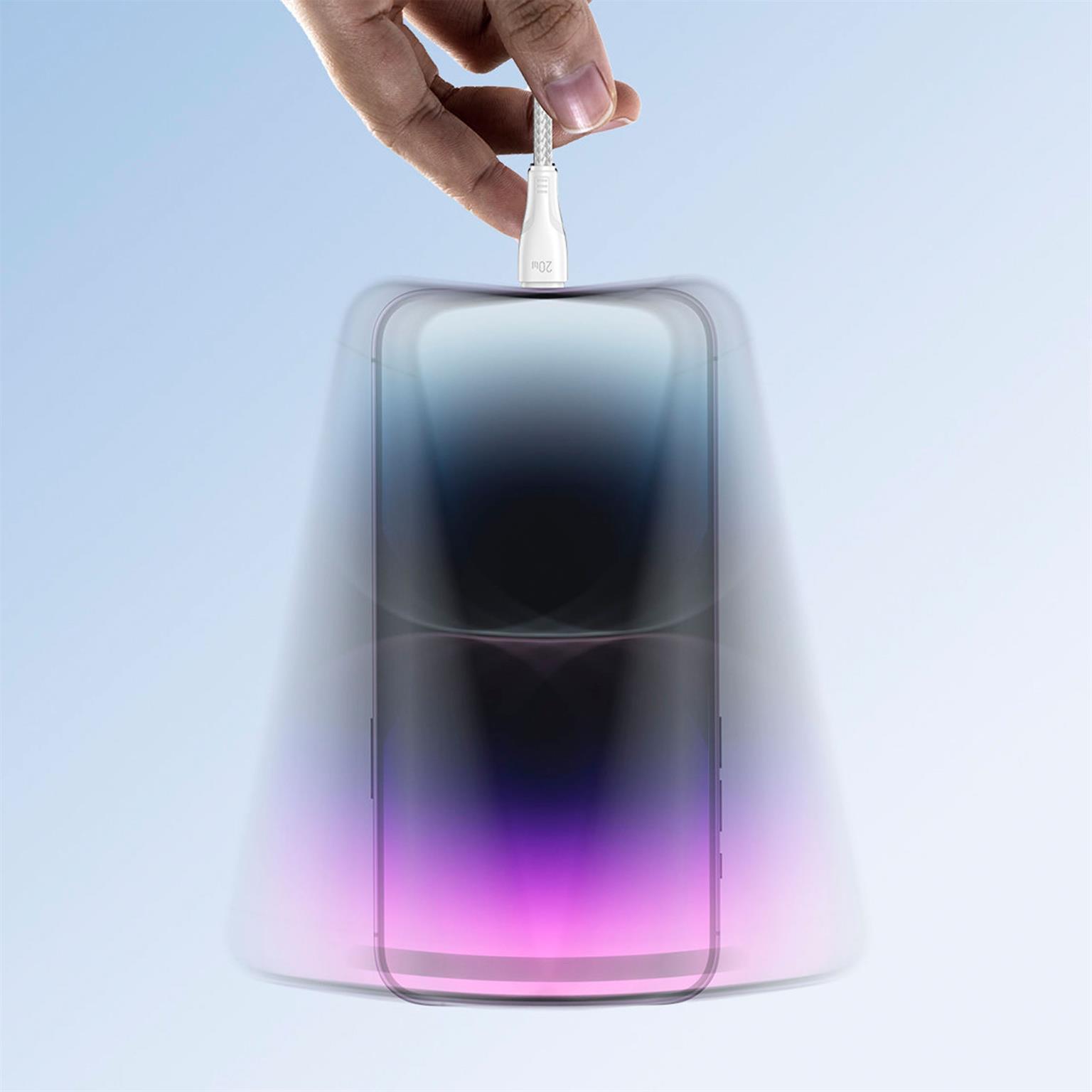 Joyroom Ladekabel – USB C auf Lightning für iPhone und iPad, Schnellladekabel Surpass Serie, Nylon, Länge 2 m – Weiteres Produktbild 6