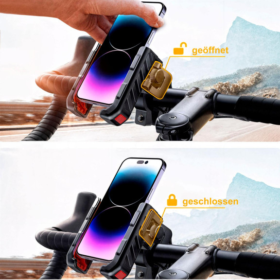 Joyroom JR-ZS266 – Klemmhalterung Smartphone Roller, Universal Handyhalterung Lenkstange für 4,7 bis 7 Zoll – Weiteres Produktbild 3