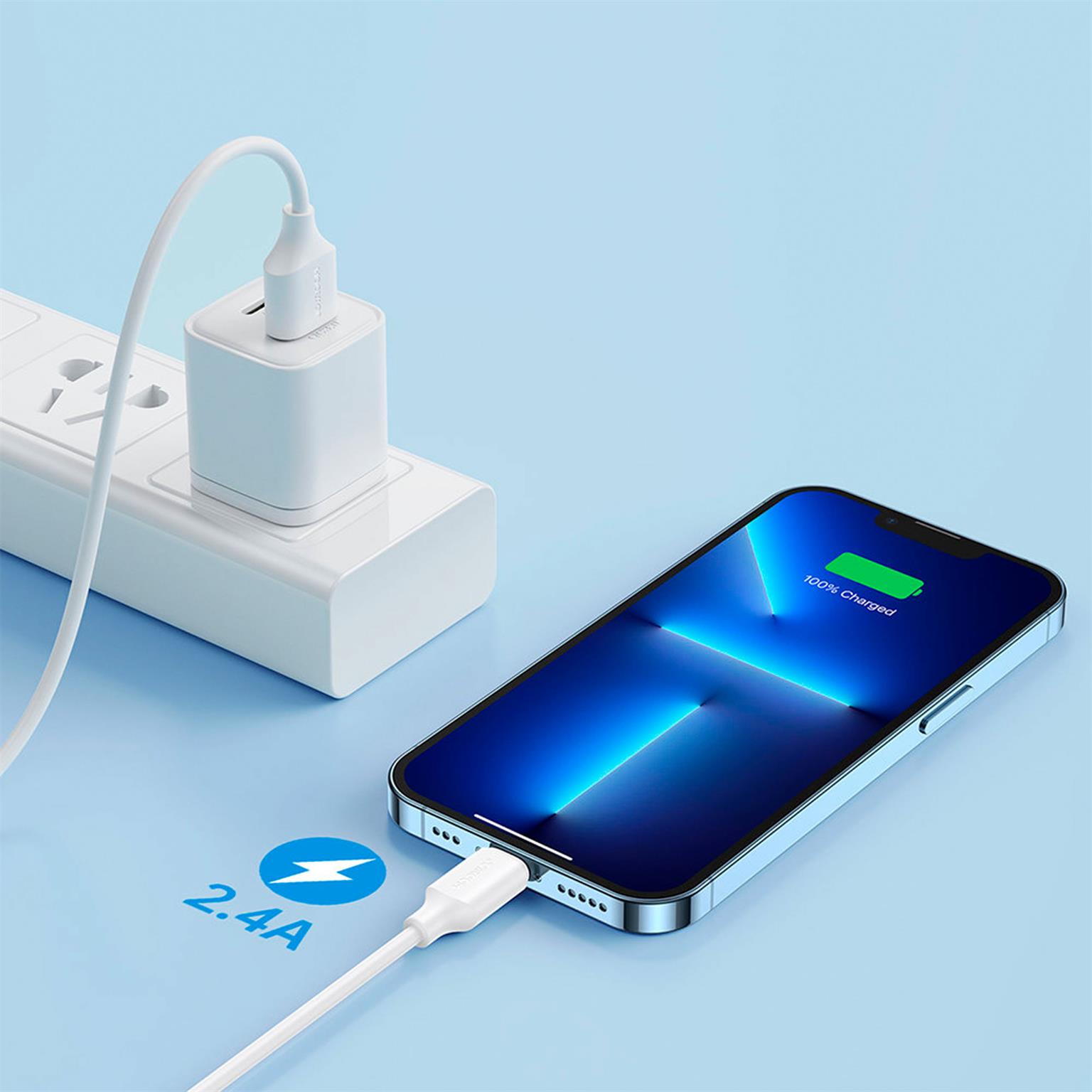 Joyroom Ladekabel – USB-A auf Lightning für iPhone 5 - 14 und iPad Modelle, Schnellladekabel 2,4A, Länge 2,0 m – Weiteres Produktbild 4