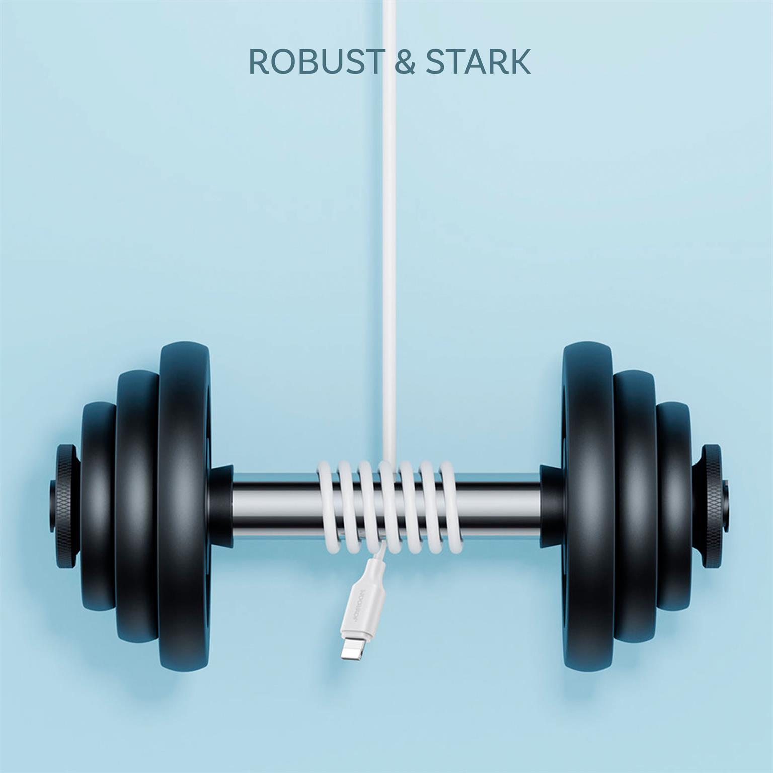 Joyroom Ladekabel – USB-A auf Lightning für iPhone 5 - 14 und iPad Modelle, Schnellladekabel 2,4A, Länge 2,0 m – Weiteres Produktbild 4 Joyroom Ladekabel – USB-A auf Lightning für iPhone 5 - 14 und iPad Modelle, Schnellladekabel 2,4A, Länge 2,0 m – Weiteres Produktbild 4