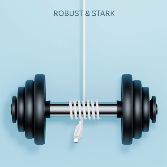 Joyroom Ladekabel – USB-A auf Lightning für iPhone 5 - 14 und iPad Modelle, Schnellladekabel 2,4A, Länge 2,0 m – Weiteres Produktbild 4 Joyroom Ladekabel – USB-A auf Lightning für iPhone 5 - 14 und iPad Modelle, Schnellladekabel 2,4A, Länge 2,0 m – Weiteres Produktbild 4