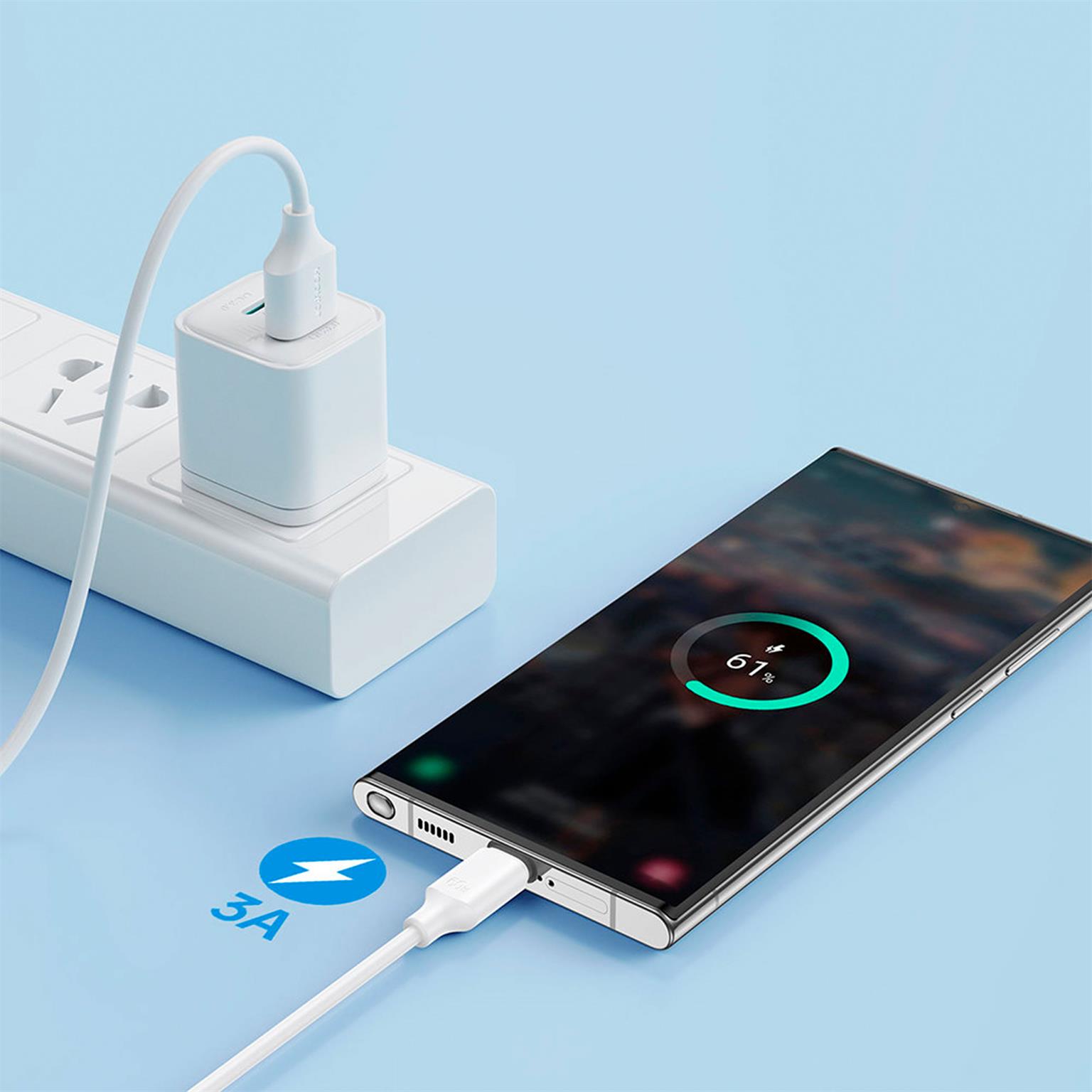 Joyroom Ladekabel – USB-A auf USB-C für Smartphones und andere Geräte, Schnellladekabel 3A, Länge 2,0 m – Weiteres Produktbild 5 Joyroom Ladekabel – USB-A auf USB-C für Smartphones und andere Geräte, Schnellladekabel 3A, Länge 2,0 m – Weiteres Produktbild 5