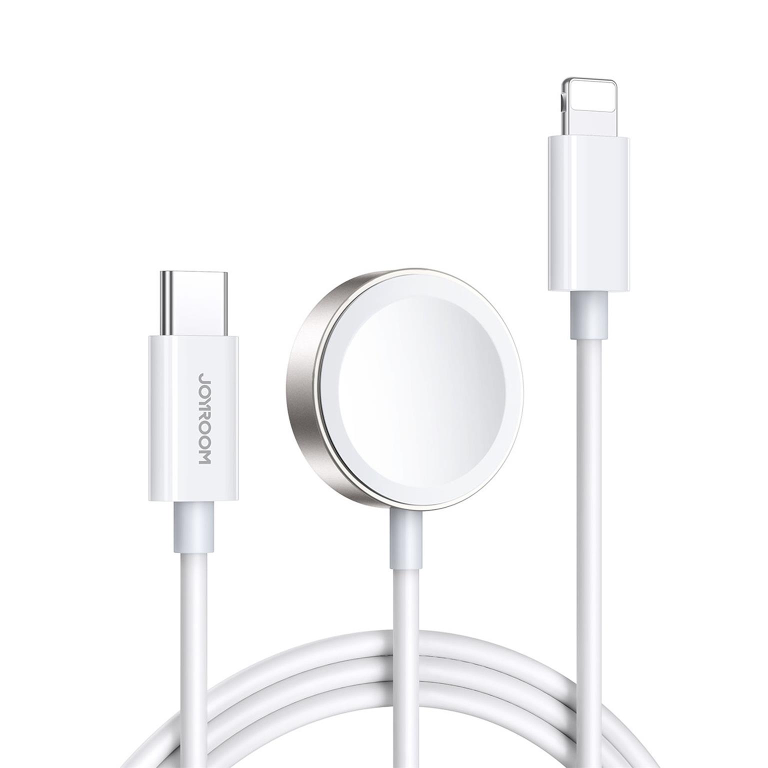 Joyroom Magnetladekabel 2in1 – Wireless Ladestation für Apple Watch + Lightning, Kabel mit USB-C Anschluss, 1,5 m – undefined
