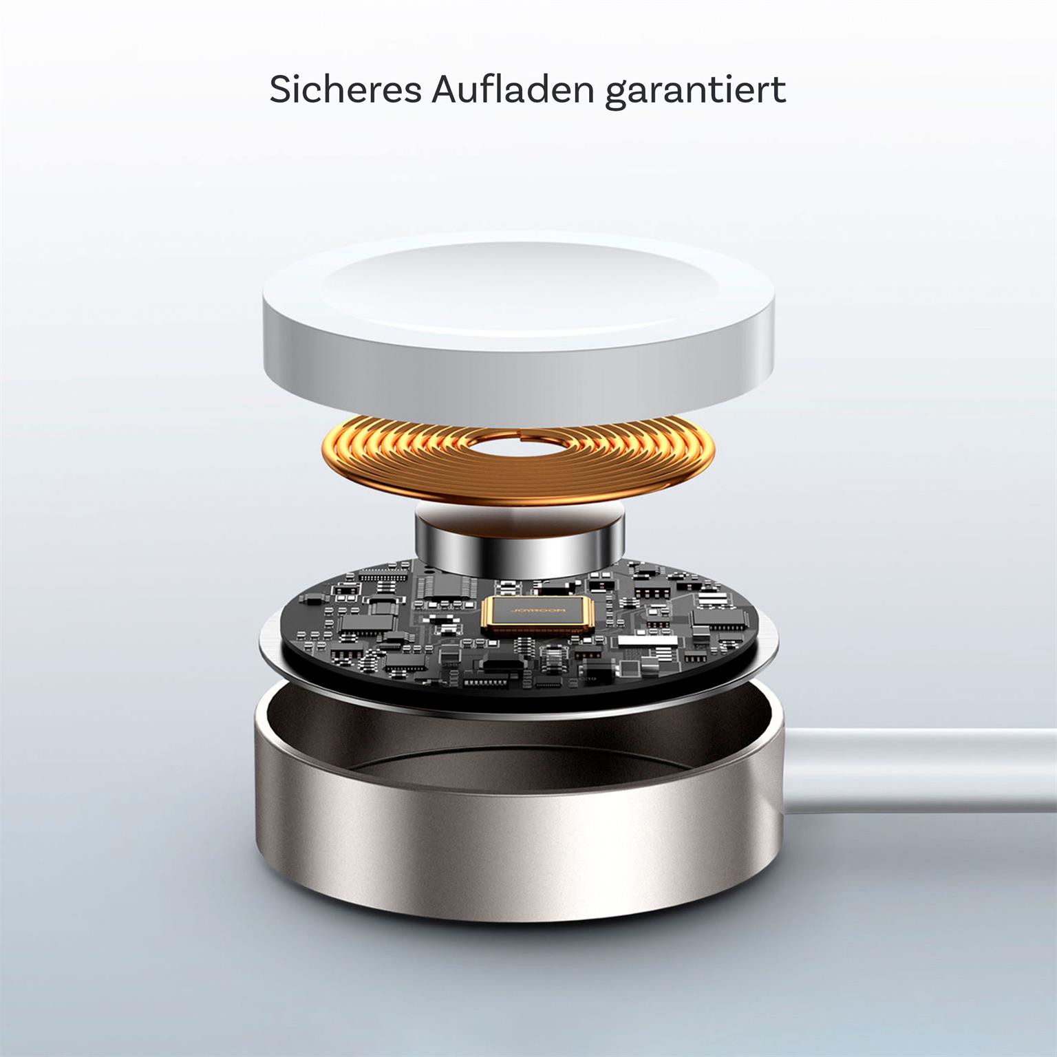 Joyroom Magnetladekabel 2in1 – Wireless Ladestation für Apple Watch + Lightning, Kabel mit USB-C Anschluss, 1,5 m – Weiteres Produktbild 5