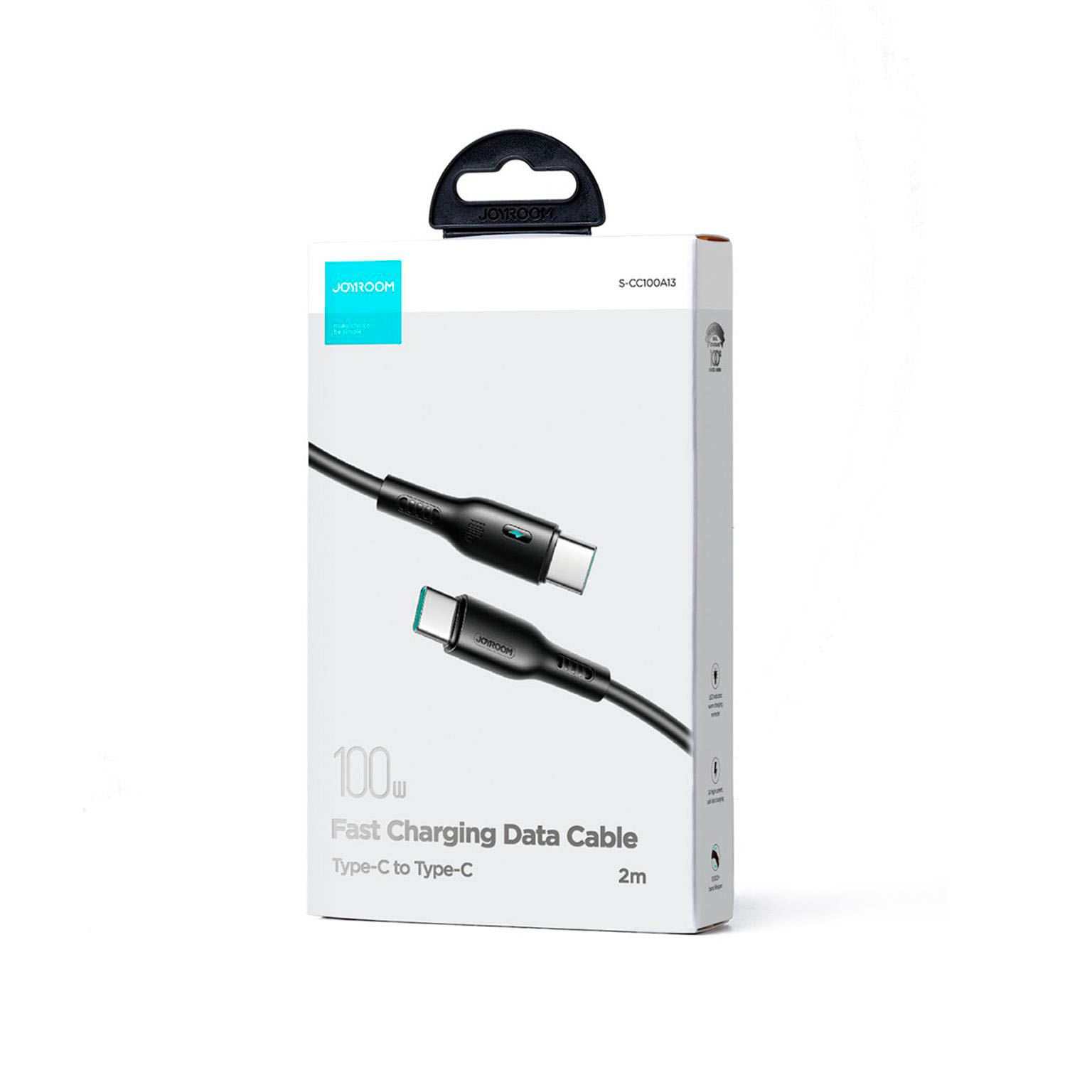 Joyroom USB Type C auf Type C – 2m Hochleistungs-Ladekabel – Bis zu 100W Leistung und HighSpeed Datenübertragung – Weiteres Produktbild 1