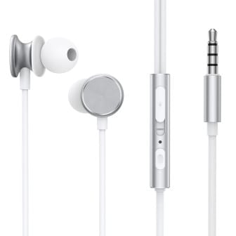 Joyroom JR-EW03 – In-Ear-Headphones kabelgebunden, Kompatibel mit Smartphones, Robuste Metallkonstruktion – Silber Joyroom JR-EW03 – In-Ear-Headphones kabelgebunden, Kompatibel mit Smartphones, Robuste Metallkonstruktion – Silber