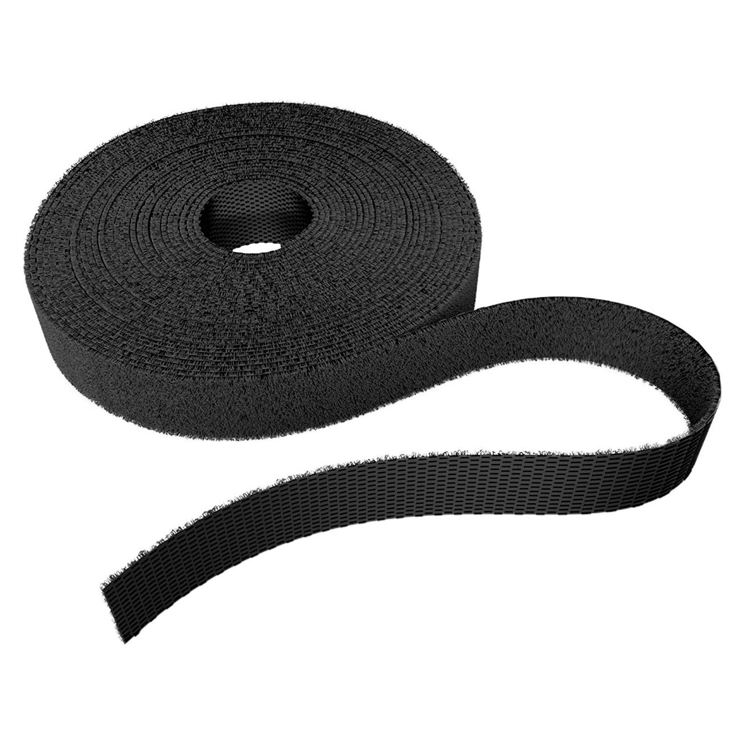 KabelDirekt Klett-Kabelbinder – wiederverwendbares Klettband zur Kabelorganisation, Klettband zum Bündeln, 5m – undefined