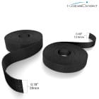 KabelDirekt Klett-Kabelbinder – wiederverwendbares Klettband zur Kabelorganisation, Klettband zum Bündeln, 5m – Weiteres Produktbild 3