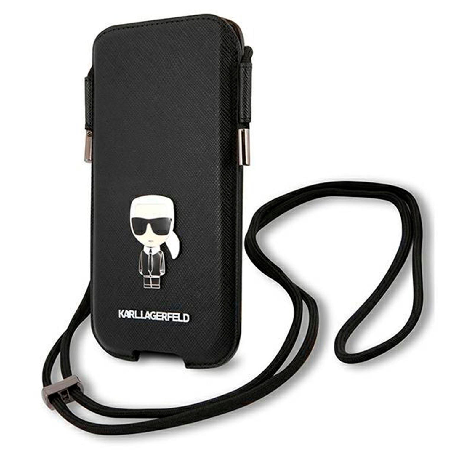 Karl Lagerfeld Saffiano Hardcase Handytasche – Karl Lagerfeld Handyhülle, Smartphone Umhängetasche mit Emblem – Weiteres Produktbild 1 Karl Lagerfeld Saffiano Hardcase Handytasche – Karl Lagerfeld Handyhülle, Smartphone Umhängetasche mit Emblem – Weiteres Produktbild 1