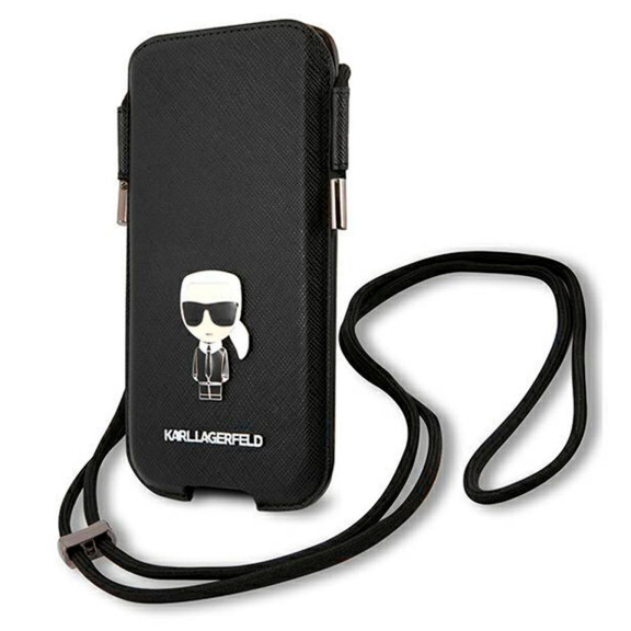 Karl Lagerfeld Saffiano Hardcase Handytasche – Karl Lagerfeld Handyhülle, Smartphone Umhängetasche mit Emblem – Weiteres Produktbild 1 Karl Lagerfeld Saffiano Hardcase Handytasche – Karl Lagerfeld Handyhülle, Smartphone Umhängetasche mit Emblem – Weiteres Produktbild 1