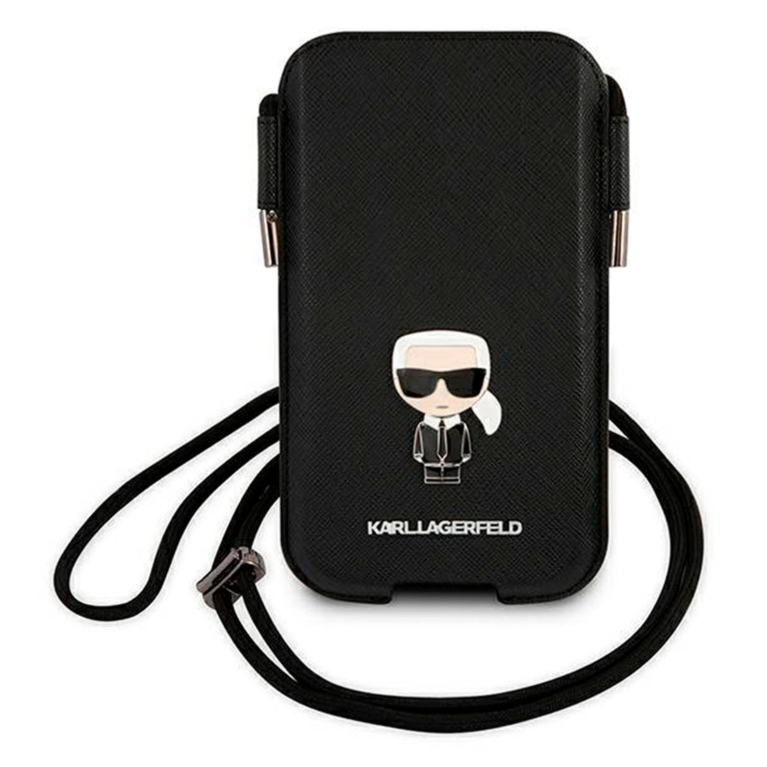 Karl Lagerfeld Saffiano Hardcase Handytasche – Karl Lagerfeld Handyhülle, Smartphone Umhängetasche mit Emblem – Weiteres Produktbild 2 Karl Lagerfeld Saffiano Hardcase Handytasche – Karl Lagerfeld Handyhülle, Smartphone Umhängetasche mit Emblem – Weiteres Produktbild 2