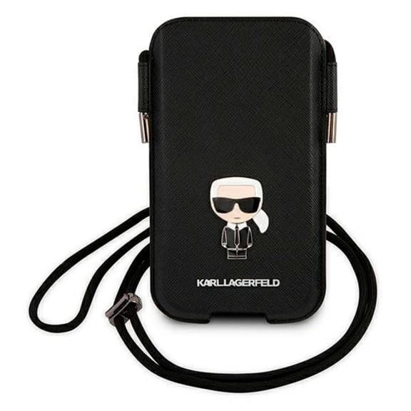 Karl Lagerfeld Saffiano Hardcase Handytasche – Karl Lagerfeld Handyhülle, Smartphone Umhängetasche mit Emblem – Weiteres Produktbild 2 Karl Lagerfeld Saffiano Hardcase Handytasche – Karl Lagerfeld Handyhülle, Smartphone Umhängetasche mit Emblem – Weiteres Produktbild 2