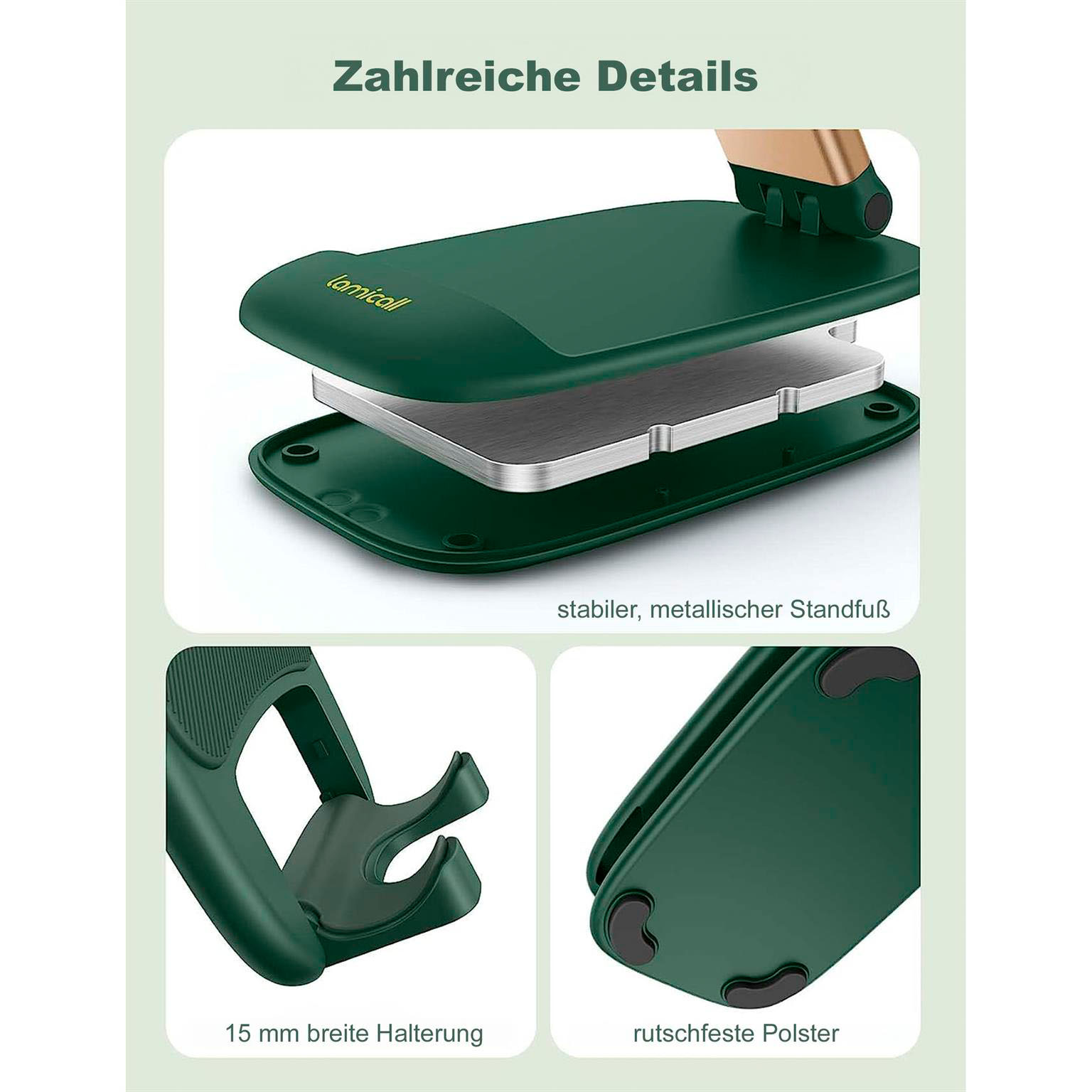 Lamicall Faltbarer Handy- und Tablet-Ständer – Faltbarer Handy Ständer für unterwegs, Handy Halterung – Weiteres Produktbild 3 Lamicall Faltbarer Handy- und Tablet-Ständer – Faltbarer Handy Ständer für unterwegs, Handy Halterung – Weiteres Produktbild 3