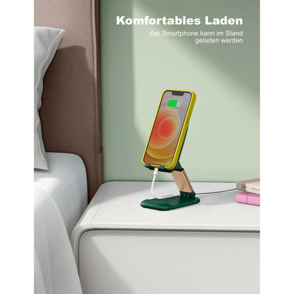 Lamicall Faltbarer Handy- und Tablet-Ständer – Faltbarer Handy Ständer für unterwegs, Handy Halterung – Weiteres Produktbild 5