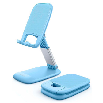 Lamicall Faltbarer Handy- und Tablet-Ständer – Faltbarer Handy Ständer für unterwegs, Handy Halterung – Hellblau