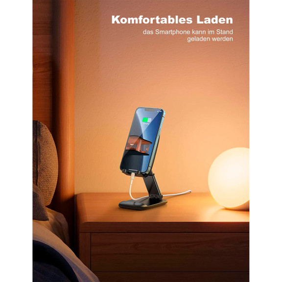 Lamicall Faltbarer Handy- und Tablet-Ständer – Faltbarer Handy Ständer für unterwegs, Handy Halterung – Weiteres Produktbild 5