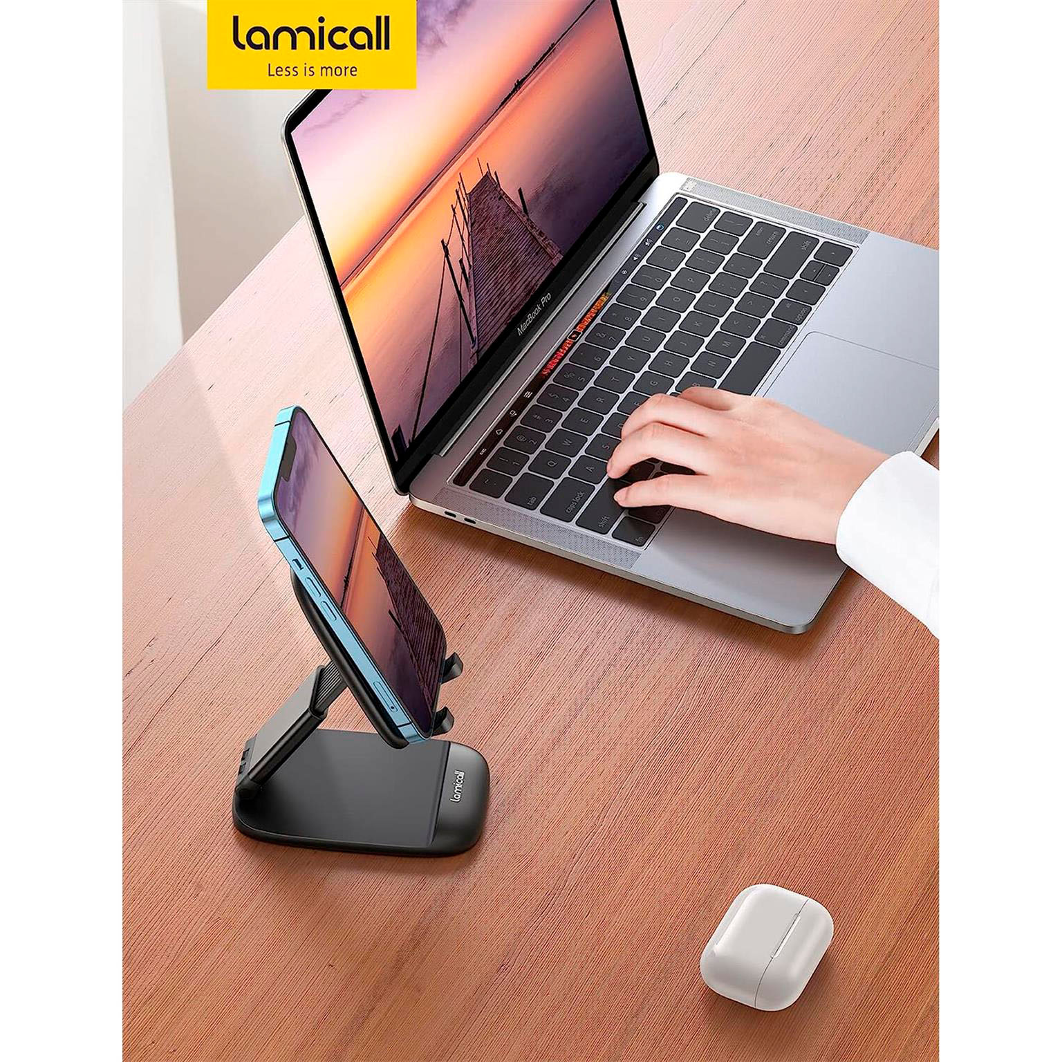 Lamicall Faltbarer Handy- und Tablet-Ständer – Faltbarer Handy Ständer für unterwegs, Handy Halterung – Weiteres Produktbild 6