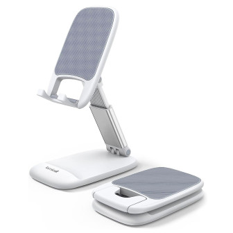 Lamicall Faltbarer Handy- und Tablet-Ständer – Faltbarer Handy Ständer für unterwegs, Handy Halterung – Weiß