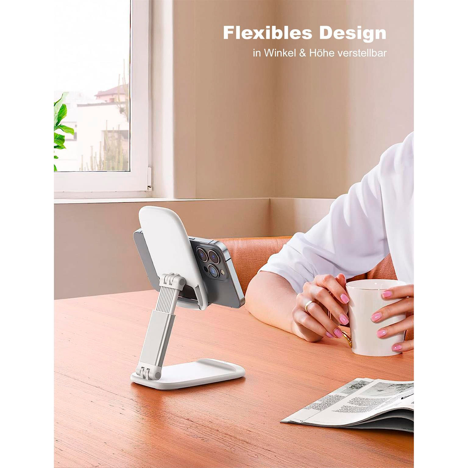 Lamicall Faltbarer Handy- und Tablet-Ständer – Faltbarer Handy Ständer für unterwegs, Handy Halterung – Weiteres Produktbild 2 Lamicall Faltbarer Handy- und Tablet-Ständer – Faltbarer Handy Ständer für unterwegs, Handy Halterung – Weiteres Produktbild 2