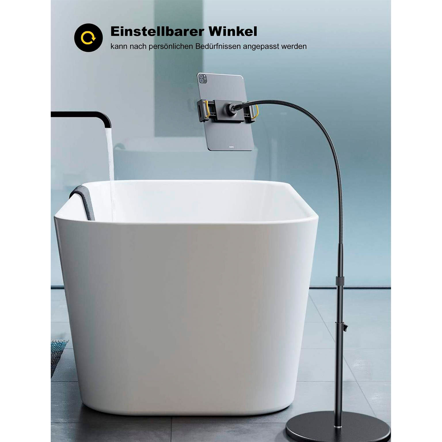 Lamicall Tablet Bodenständer – Universale Gerätehalterung, Flexibler Halter mit Verstellbarem Ständer – Weiteres Produktbild 4