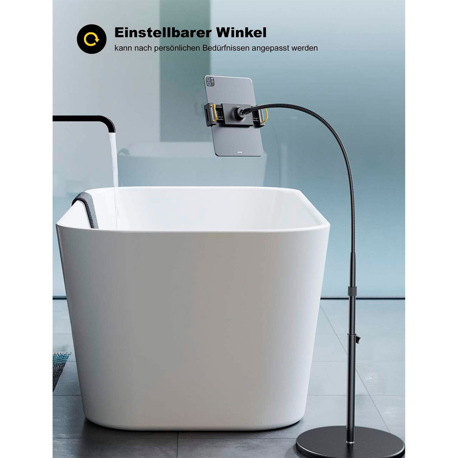 Lamicall Tablet Bodenständer – Universale Gerätehalterung, Flexibler Halter mit Verstellbarem Ständer – Weiteres Produktbild 5 Lamicall Tablet Bodenständer – Universale Gerätehalterung, Flexibler Halter mit Verstellbarem Ständer – Weiteres Produktbild 5