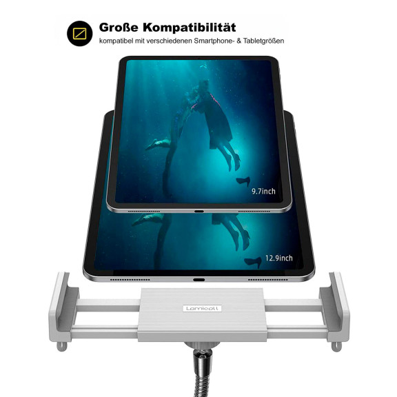 Lamicall Tablet Bodenständer – Universale Gerätehalterung, Flexibler Halter mit Verstellbarem Ständer – Weiteres Produktbild 3