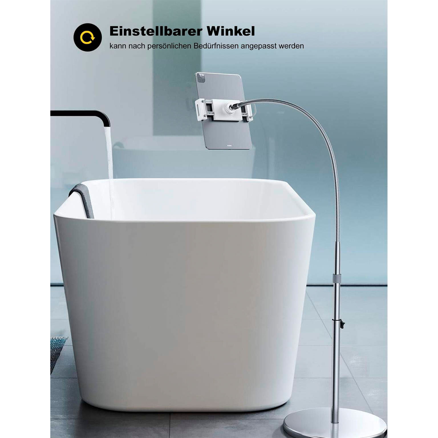 Lamicall Tablet Bodenständer – Universale Gerätehalterung, Flexibler Halter mit Verstellbarem Ständer – Weiteres Produktbild 4