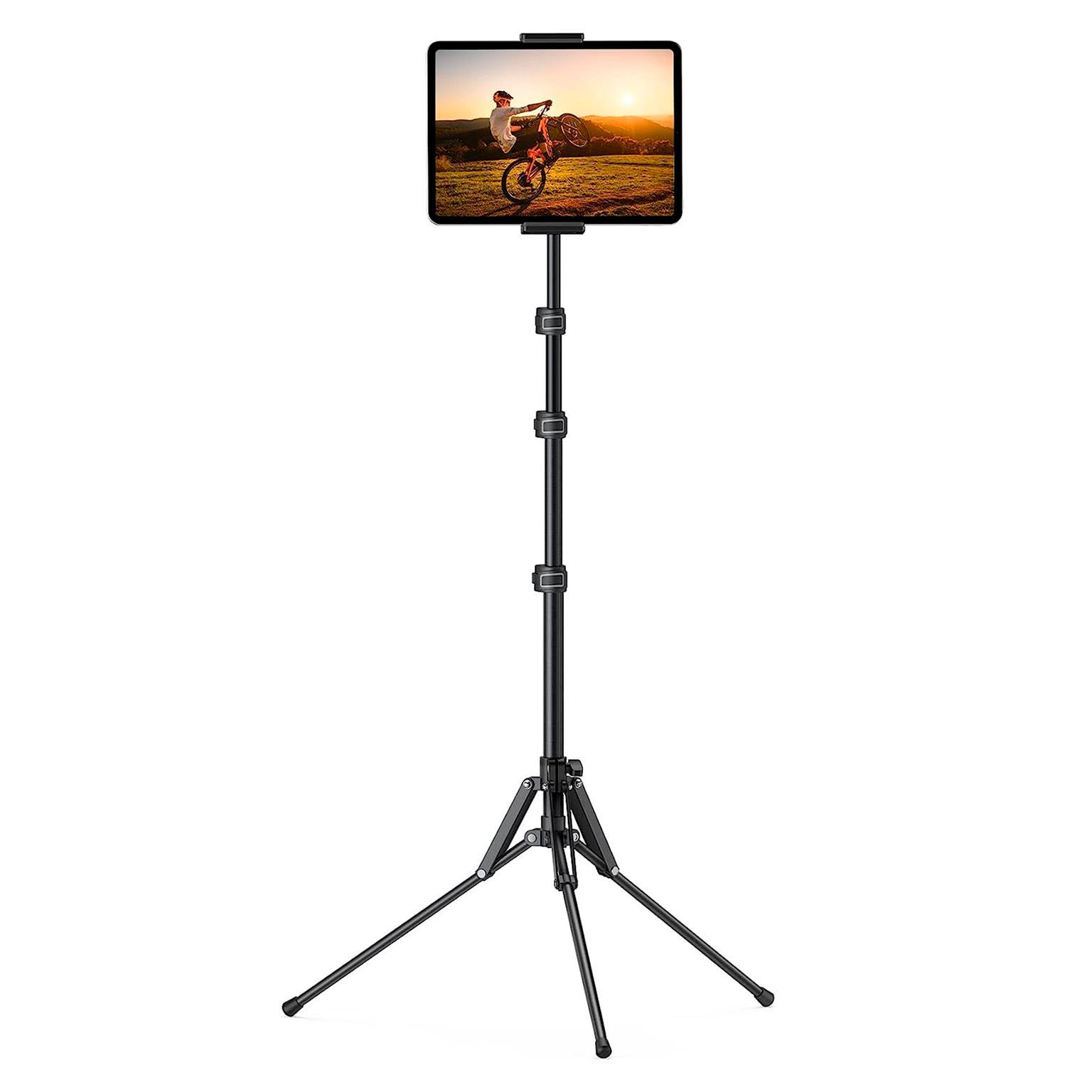 Lamicall Tablet Stativ Halterung – Tablet Ständer höhenverstellbar Aluminium Halterung für Videotelefonie und Streaming – Schwarz Lamicall Tablet Stativ Halterung – Tablet Ständer höhenverstellbar Aluminium Halterung für Videotelefonie und Streaming – Schwarz