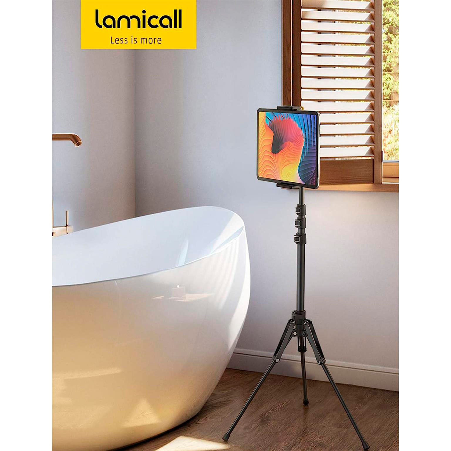Lamicall Tablet Stativ Halterung – Tablet Ständer höhenverstellbar Aluminium Halterung für Videotelefonie und Streaming – Weiteres Produktbild 5